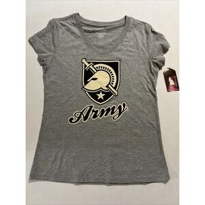 COLOSSEUM Army West Point Black Knight T-Shirt Tee Women's SZ LG Gray Small Spot